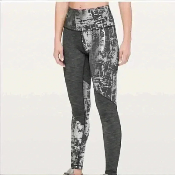 New without tags Lululemon wonder under high rise heathered black leggings - Picture 1 of 4